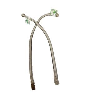 New Watts Faucet Connector Stainless Steel Braided 3/8"OD 3/8"Comp., Faucet 16"